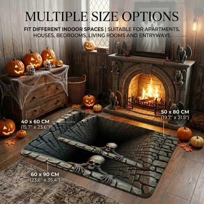 3D Halloween Optical-Illusion Diatomite Floor Mat