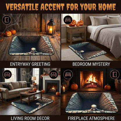 3D Halloween Optical-Illusion Diatomite Floor Mat