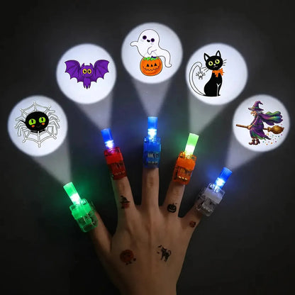 Halloween LED Finger Projector Rings – 20-Piece Party Set – product image 2